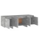Betonszürke forgácslap tv-szekrény 120 x 30 x 40,5 cm Betonszürke forgácslap tv-szekrény 120 x 30 x 40,5 cm