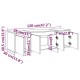 Betonszürke forgácslap tv-szekrény 120 x 30 x 40,5 cm Betonszürke forgácslap tv-szekrény 120 x 30 x 40,5 cm