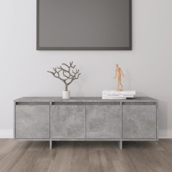 Betonszürke forgácslap tv-szekrény 120 x 30 x 40,5 cm