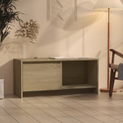 Sonoma-tölgyszínű forgácslap tv-szekrény 90 x 35 x 40 cm
