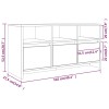 Betonszürke szerelt fa tv-szekrény 102x37,5x52,5 cm