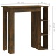 Füstös tölgyszínű forgácslap bárasztal polccal 102x50x103,5 cm Füstös tölgyszínű forgácslap bárasztal polccal 102x50x103,5 cm