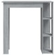 Szürke sonoma forgácslap bárasztal polccal 102 x 50 x 103,5 cm Szürke sonoma forgácslap bárasztal polccal 102 x 50 x 103,5 cm