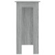 Szürke sonoma forgácslap bárasztal polccal 102 x 50 x 103,5 cm Szürke sonoma forgácslap bárasztal polccal 102 x 50 x 103,5 cm