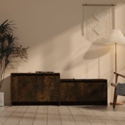 Füstös tölgy színű forgácslap tv-szekrény 146,5 x 35 x 50 cm