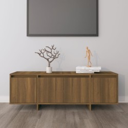 Barna tölgy színű forgácslap tv-szekrény 120 x 30 x 40,5 cm