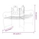 Fekete acél fa körüli pad 150 cm Fekete acél fa körüli pad 150 cm