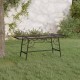 Fekete acél fa körüli pad 110 cm Fekete acél fa körüli pad 110 cm