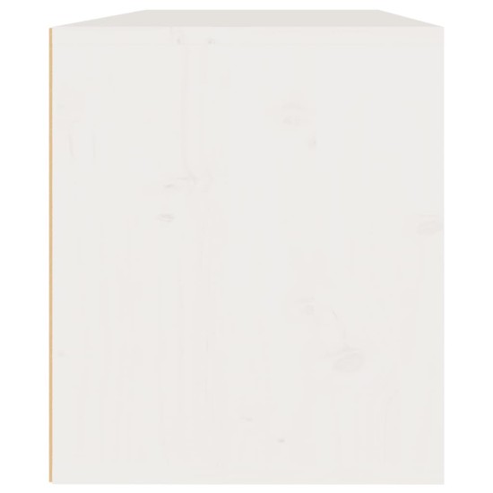 2 darab fehér tömör fenyőfa faliszekrény 45 x 30 x 35 cm