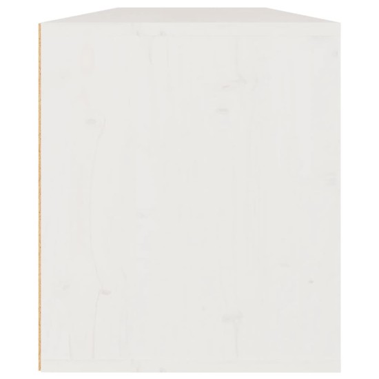 2 darab fehér tömör fenyőfa faliszekrény 60 x 30 x 35 cm