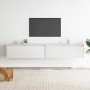2 darab fehér tömör fenyőfa faliszekrény 100 x 30 x 35 cm