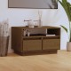 Mézbarna tömör fenyőfa tv-szekrény 60 x 35 x 37 cm Mézbarna tömör fenyőfa tv-szekrény 60 x 35 x 37 cm