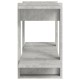 Betonszürke szerelt fa könyvszekrény 100 x 30 x 51 cm