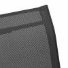 2 db fekete textilén rakásolható kerti szék
