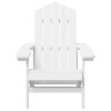 2 db fehér hdpe kerti adirondack szék