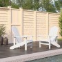 2 db fehér hdpe kerti adirondack szék