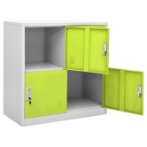 2 db világosszürke-zöld acél zárható szekrény 90x45x92,5 cm 2 db világosszürke-zöld acél zárható szekrény 90x45x92,5 cm