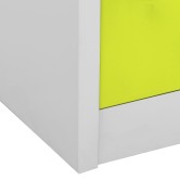2 db világosszürke-zöld acél zárható szekrény 90 x 45 x 92,5 cm