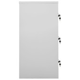 2 db világosszürke-piros acél zárható szekrény 90x45x92,5cm 2 db világosszürke-piros acél zárható szekrény 90x45x92,5cm