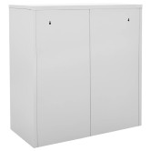 2 db világosszürke-piros acél zárható szekrény 90x45x92,5cm 2 db világosszürke-piros acél zárható szekrény 90x45x92,5cm