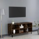 Füstös tölgyszínű tv-szekrény fémlábakkal 103,5 x 30 x 50 cm Füstös tölgyszínű tv-szekrény fémlábakkal 103,5 x 30 x 50 cm