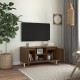 Barna tölgyszínű tv-szekrény tömör falábakkal 103,5x35x50 cm Barna tölgyszínű tv-szekrény tömör falábakkal 103,5x35x50 cm