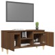 Barna tölgyszínű tv-szekrény tömör falábakkal 103,5x35x50 cm Barna tölgyszínű tv-szekrény tömör falábakkal 103,5x35x50 cm