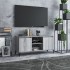Szürke sonoma színű tv-szekrény fémlábakkal 103,5 x 35 x 50 cm