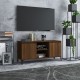 Barna tölgyszínű tv-szekrény fémlábakkal 103,5 x 35 x 50 cm