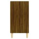 Barna tölgyszínű forgácslap tálalószekrény 57 x 35 x 70 cm