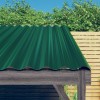 12 db zöld horganyzott acél tetőpanel 60 x 36 cm