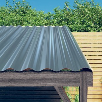 36 db szürke horganyzott acél tetőpanel 60x36 cm