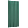 12 db zöld horganyzott acél tetőpanel 80x36 cm