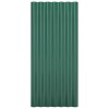 12 db zöld horganyzott acél tetőpanel 80x36 cm