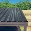 12 db antracitszürke horganyzott acél tetőpanel 80x36 cm
