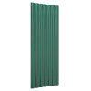 12 db zöld horganyzott acél tetőpanel 100 x 36 cm