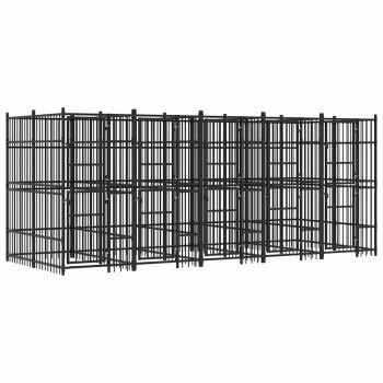 Acél kültéri kutyakennel 9,22 m²