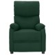 Sötétzöld szövet dönthető fotel