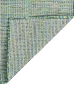 Türkizkék lapos szövésű kültéri szőnyeg 80 x 150 cm