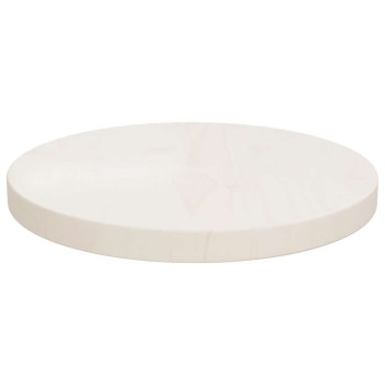 Fehér tömör fenyőfa asztallap ø30 x 2,5 cm