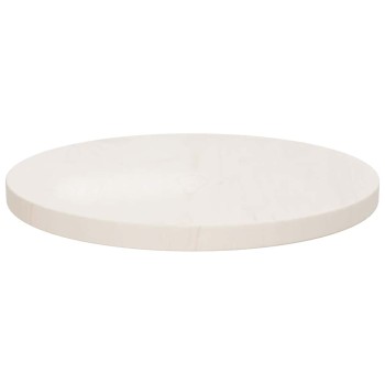 Fehér tömör fenyőfa asztallap ø40 x 2,5 cm