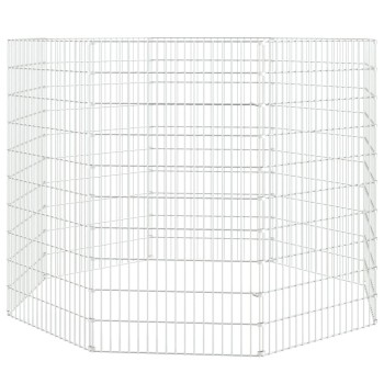 8 paneles szabadtartású állatkert horganyzott vasból, 54 x 100 cm