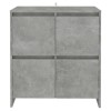 2 db betonszürke forgácslap tálalószekrény 70 x 41 x 75 cm