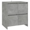 2 db betonszürke forgácslap tálalószekrény 70 x 41 x 75 cm