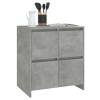 2 db betonszürke forgácslap tálalószekrény 70 x 41 x 75 cm