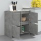 2 db betonszürke forgácslap tálalószekrény 70 x 41 x 75 cm