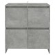 2 db betonszürke forgácslap tálalószekrény 70 x 41 x 75 cm