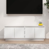 Fehér tömör fenyőfa tv-szekrény 110 x 34 x 40 cm