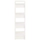 Fehér tömör fa könyvszekrény/térelválasztó 60 x 35 x 125 cm