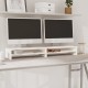 Fehér tömör fenyőfa monitorállvány 100 x 24 x 13 cm